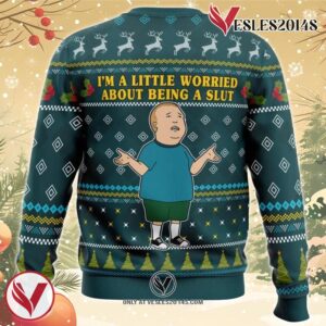 I’m a Little Worried King Of The Hill Ugly Christmas Sweater, Unique Christmas Gift For Fans - Vesles2014S 1