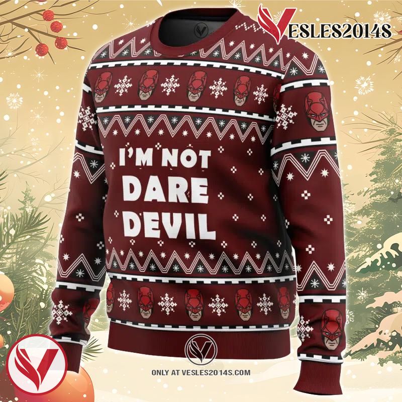 I’m not Daredevil Marvel Ugly Christmas Sweater, Unique Christmas Gift For Fans - Vesles2014S 1