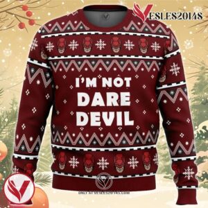 I’m not Daredevil Marvel Ugly Christmas Sweater, Unique Christmas Gift For Fans - Vesles2014S