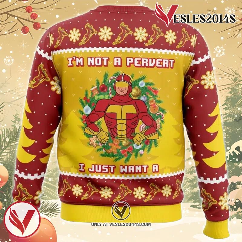 I’m not a pervert Turbo Man Ugly Christmas Sweater, Unique Christmas Gift For Fans - Vesles2014S 1