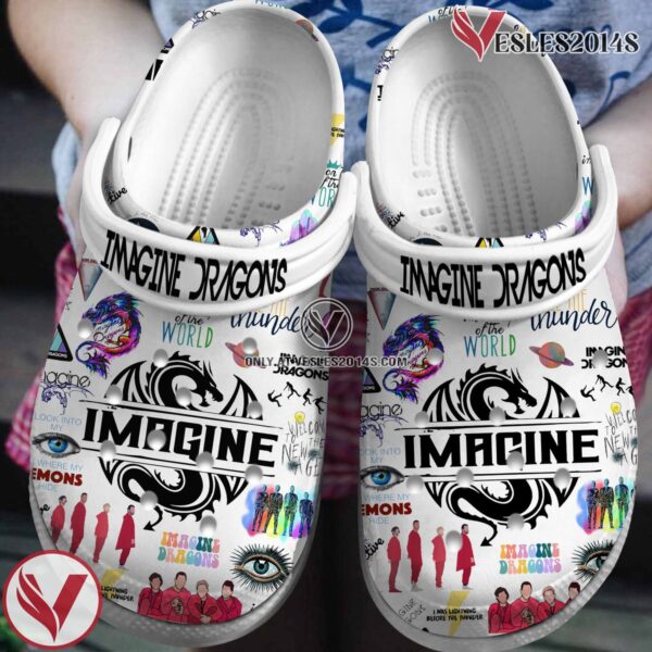 Imagine Dragons Music Crocs Crocband Clogs Shoes, Unique Gifts For Fans Style 2 - Vesles2014S