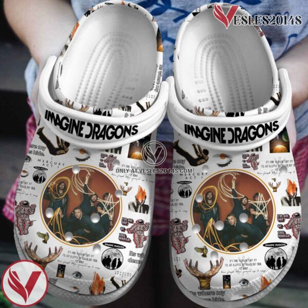 Imagine Dragons Music Crocs Crocband Clogs Shoes, Unique Gifts For Fans Style 4 - Vesles2014S
