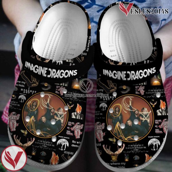 Imagine Dragons Music Crocs Crocband Clogs Shoes, Unique Gifts For Fans Style 5 - Vesles2014S