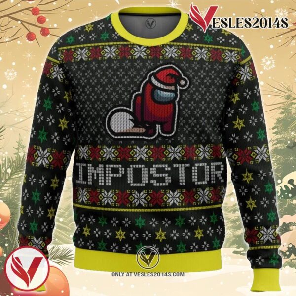 Impostor Among Us Ugly Christmas Sweater, Unique Christmas Gift For Fans - Vesles2014S
