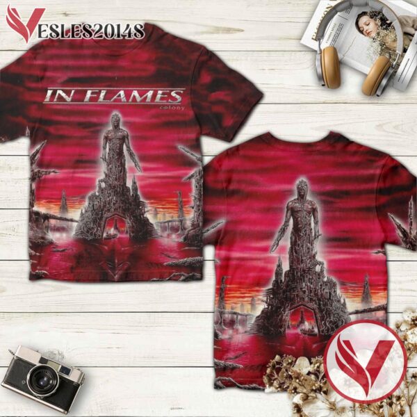 In Flames Colony Album Cover Shirt, Perfect Gifts For Music Lovers - Vesles2014S