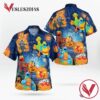 In Sesame Street And Pumpkins Halloween Casual Beach Full Printing Hawaiian Shirt Vesles2014S