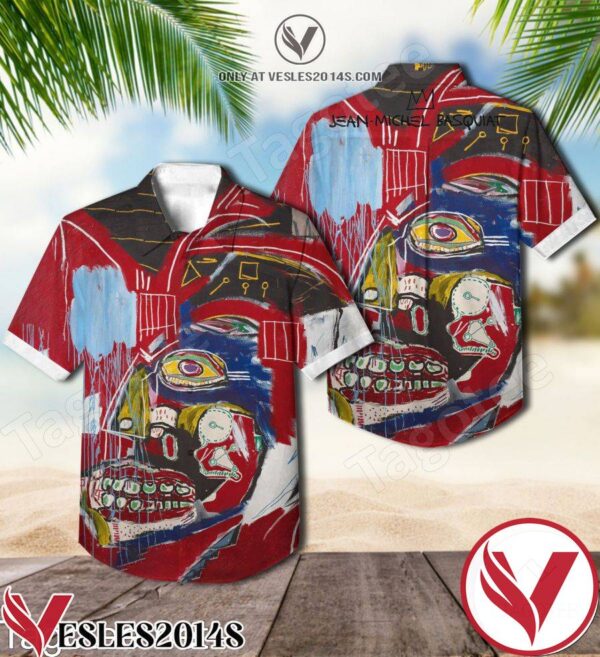 In This Case Painting By Jean-michel Basquiat Hawaiian Shirt, Unique Gifts For Friends - Vesles2014S 1