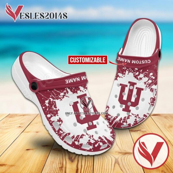Indiana Logo Custom Crocs Shoes For Men And Women, Unique Clogs Shoes For Fans - Vesles2014S