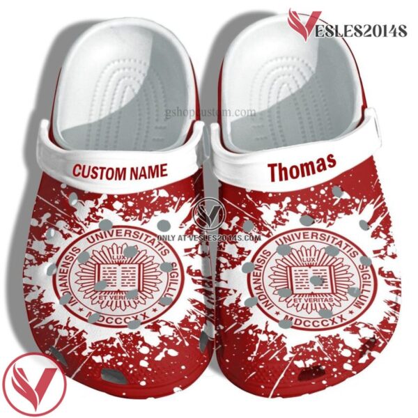 Indiana University Graduation Gifts Croc Shoes Customize- Admission Gift Shoes, Unique Gift From  Vesles2014S
