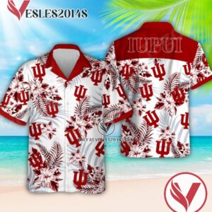 Indiana University-Purdue University-Indianapolis Logo Hawaiian Suit, Perfect Gifts Idea In Holiday - Vesles2014S 1