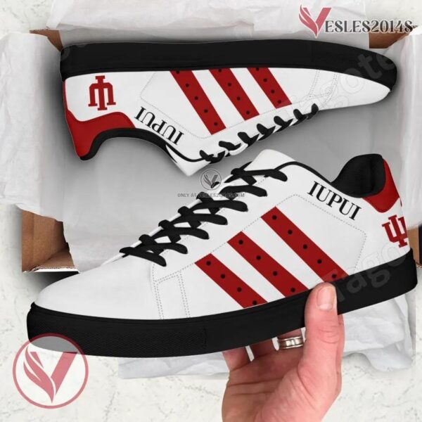 Indiana University-Purdue University-Indianapolis Logo Stan Smith Shoes, Unique Sneaker For Fans - Vesles2014s 1