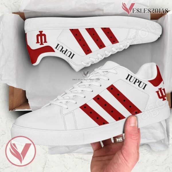 Indiana University-Purdue University-Indianapolis Logo Stan Smith Shoes, Unique Sneaker For Fans - Vesles2014s