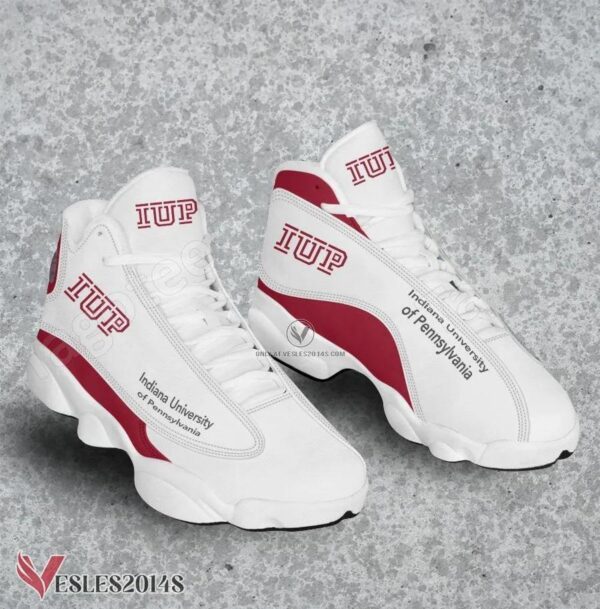 Indiana University of Pennsylvania Logo Air Jordan 13 Shoes, Best Sneaker Gifts For Fans - Vesles2014s