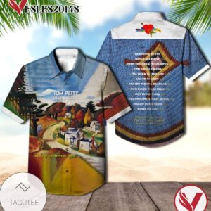 Into The Great Wide Open Album Cover By Tom Petty And The Heartbreakers Hawaiian Shirt, Best Gift For Music Lovers Vesles2014S