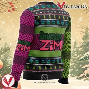 Invader ZiM Ugly Christmas Sweater, Unique Christmas Gift For Fans - Vesles2014S 2