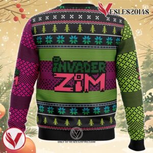 Invader ZiM Ugly Christmas Sweater, Unique Christmas Gift For Fans - Vesles2014S 3