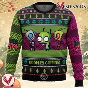 Invader ZiM Ugly Christmas Sweater, Unique Christmas Gift For Fans - Vesles2014S
