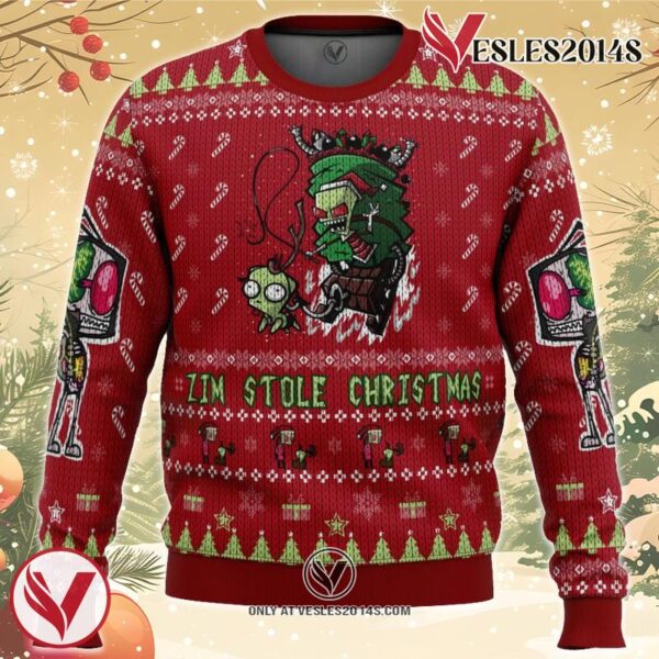 Invader Zim Doom Doom Doom Ugly Christmas Sweater, Unique Christmas Gift For Fans - Vesles2014S