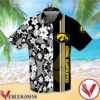 Iowa Hawkeyes Flowery Black Hawaiian Shirt And Short, Unique Gifts For Friends - Vesles2014S 1