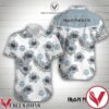 Iron Maiden Grey Hibiscus White Hawaiian Shirt, Unique Gifts For Friends - Vesles2014S 1