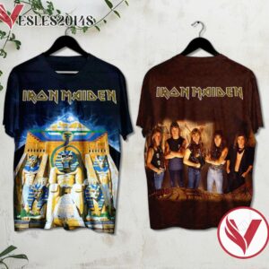 Iron Maiden Powerslave Album Cover Shirt, Perfect Gifts For Music Lovers - Vesles2014S