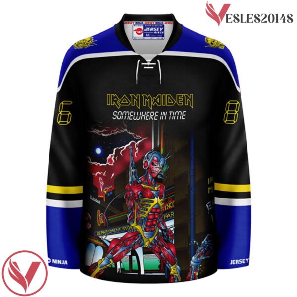 Iron Maiden Somewhere in Time SUB Hockey Jersey - Vesles2014S 2