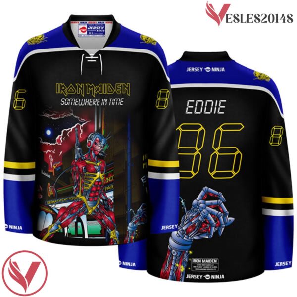 Iron Maiden Somewhere in Time SUB Hockey Jersey - Vesles2014S