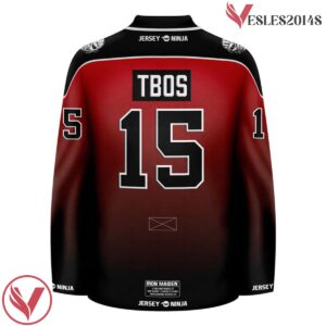 Iron Maiden The Book of Souls Red Mayan Hockey Jersey - Vesles2014S 3
