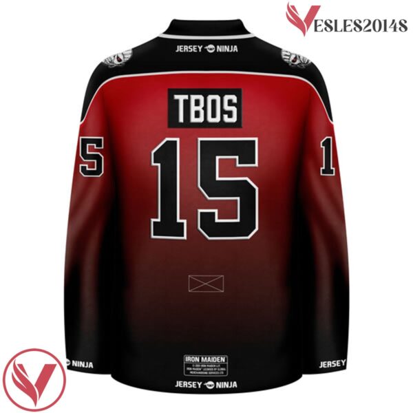 Iron Maiden The Book of Souls Red Mayan Hockey Jersey - Vesles2014S 3