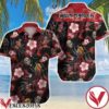 Iron Maiden Tropical Floral Black Hawaiian Shirt, Unique Gifts For Friends - Vesles2014S 1