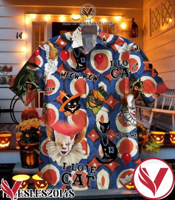 It I Love Cat Halloween Hawaiian Shirt, Unique Gifts For Friends - Vesles2014S 1