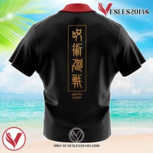 Itadori Jujutsu Kaisen Hawaiian Button Up Shirt, Perfect Gifts For Anime Lovers - Vesles2014S 1
