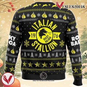 Italian Stallion Balboa Rocky Ugly Christmas Sweater, Unique Christmas Gift For Fans - Vesles2014S 1