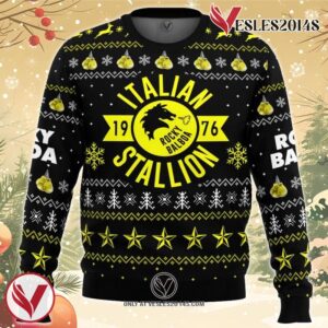 Italian Stallion Balboa Rocky Ugly Christmas Sweater, Unique Christmas Gift For Fans - Vesles2014S