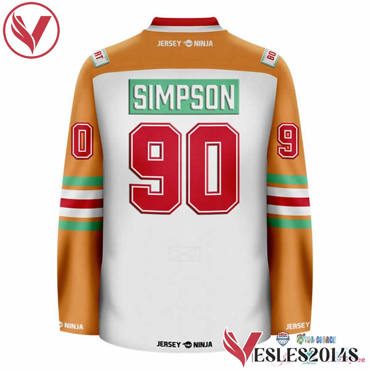 Itchy & Scratchy Simpson Personalized Hockey Jersey, Trending Gifts For Fans - Vesles2014s 3