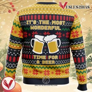 It’s The Most Wonderful Time For A Beer Parody Ugly Christmas Sweater, Unique Christmas Gift For Fans - Vesles2014S 1