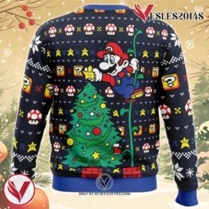 It’s a Tree Mario Bros. Ugly Christmas Sweater, Unique Christmas Gift For Fans - Vesles2014S 1