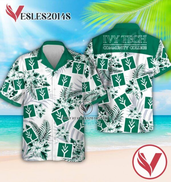 Ivy Tech State College Logo Hawaiian Suit, Perfect Gifts Idea In Holiday - Vesles2014S 1