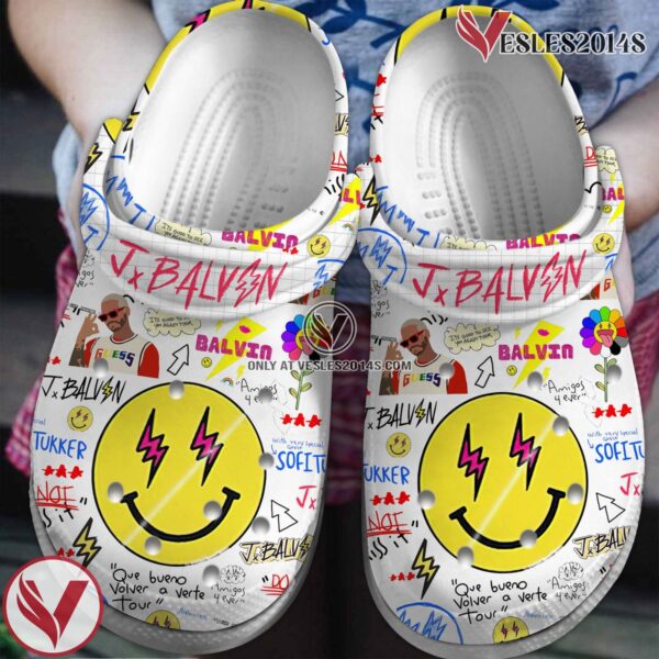 J Balvin Music Crocs Crocband Clogs Shoes, Unique Gifts For Fans Style 1 - Vesles2014S