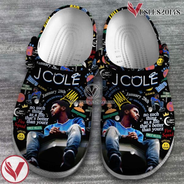 J Cole Rapper Music Crocs Crocband Clogs Shoes, Unique Gifts For Fans Style 2 - Vesles2014S 2