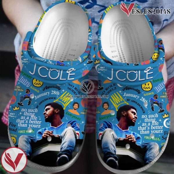 J Cole Rapper Music Crocs Crocband Clogs Shoes, Unique Gifts For Fans Style 3 - Vesles2014S