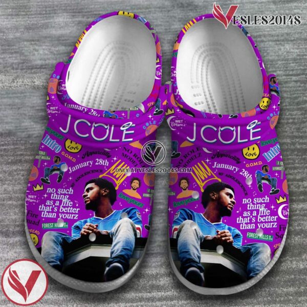 J Cole Rapper Music Crocs Crocband Clogs Shoes, Unique Gifts For Fans Style 4 - Vesles2014S 2