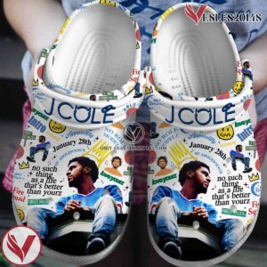 J Cole Rapper Music Crocs Crocband Clogs Shoes, Unique Gifts For Fans Style 5 - Vesles2014S