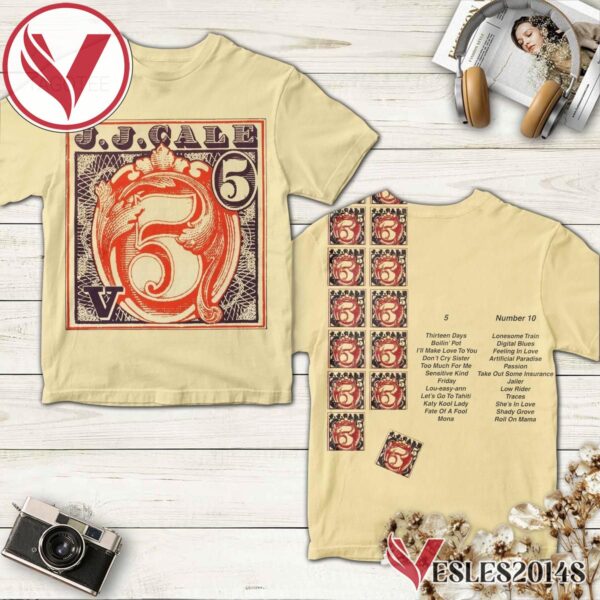 J.J. Cale 5 Album Cover Shirt, Perfect Gifts For Music Lovers - Vesles2014S