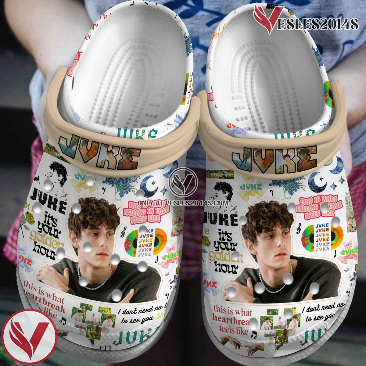 JVKE Music Crocs Crocband Clogs Shoes, Unique Gifts For Fans - Vesles2014S