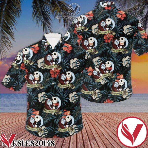 Jack And Sally Nightmare Before Christmas Hawaiian Shirt, Unique Gifts For Friends - Vesles2014S 1
