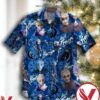 Jack Frost Snow Flower Print Blue Hawaiian Shirt, Unique Gifts For Friends - Vesles2014S 1