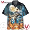 Jack Skellington Happy Halloween 3 Print Short Sleeve Hawaiian Casual Shirt Vesles2014S