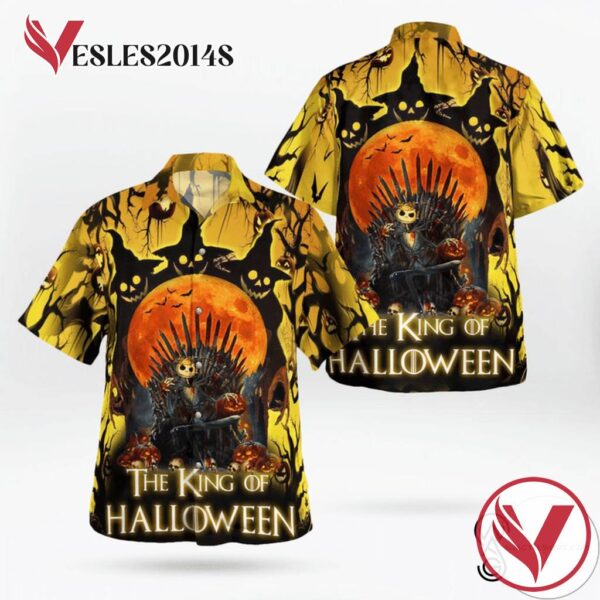 Jack Skellington The King Of Halloween Casual Beach Full Printing Hawaiian Shirt Vesles2014S 1