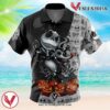 Jack The Night Before Christmas Hawaiian Button Up Shirt, Perfect Gifts For Anime Lovers - Vesles2014S